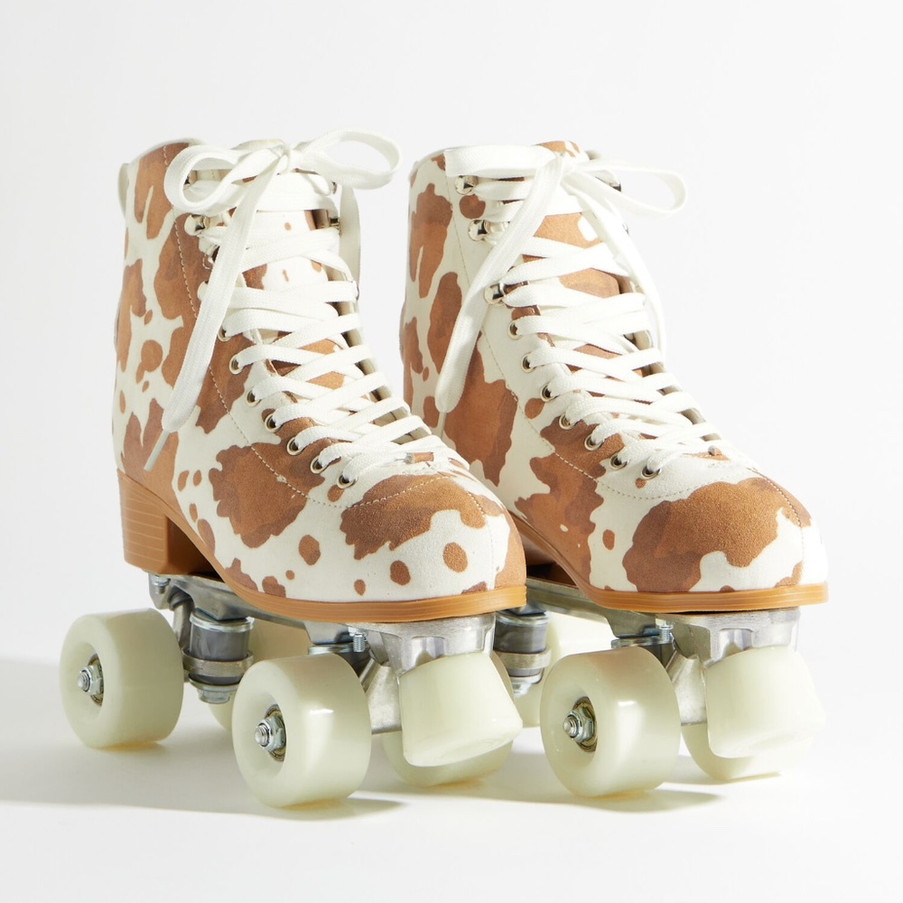 Alter’d State Dakota Cow Print Roller Skates